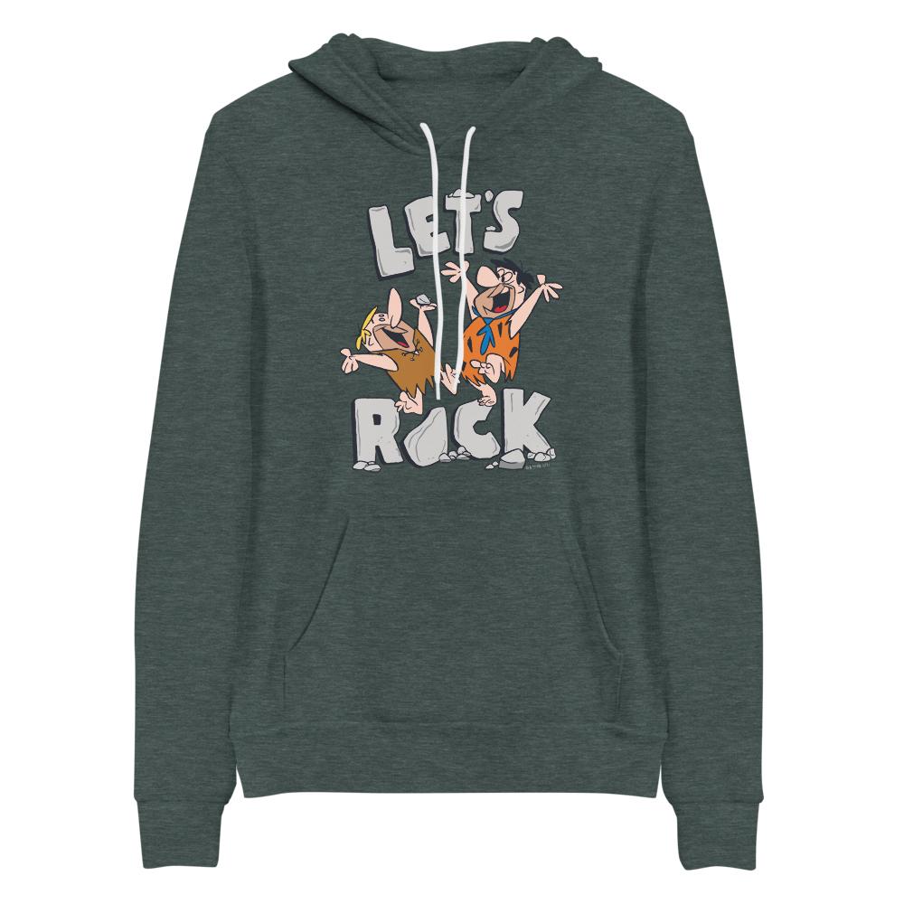 The Flintstones Let's Rock Adult Fleece Hooded Sweatshirt