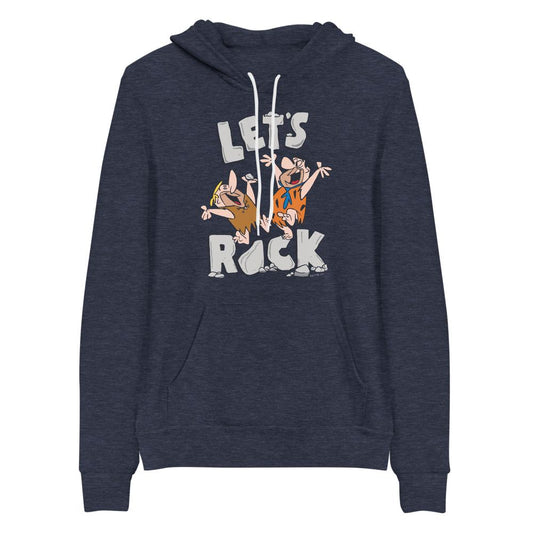 The Flintstones Let's Rock Adult Fleece Hooded Sweatshirt-3