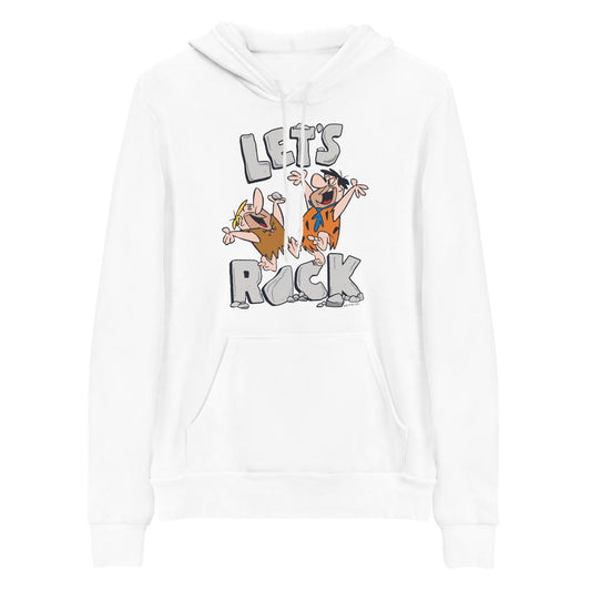 The Flintstones Let's Rock Adult Fleece Hooded Sweatshirt-2