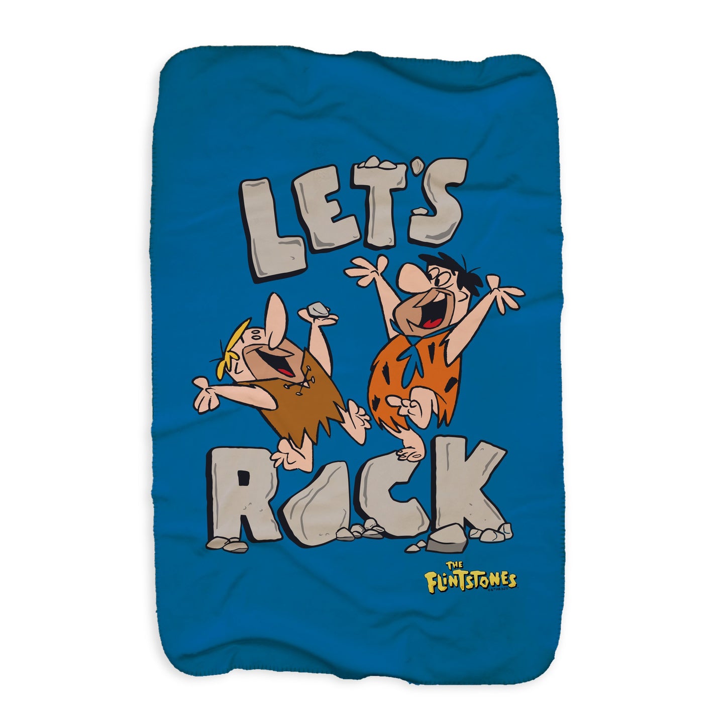 The Flintstones Let's Rock Sherpa Blanket