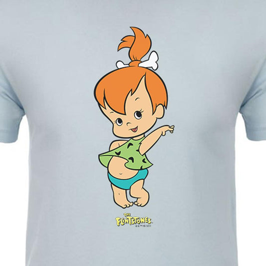 The Flintstones Pebbles Adult Short Sleeve T-Shirt-1