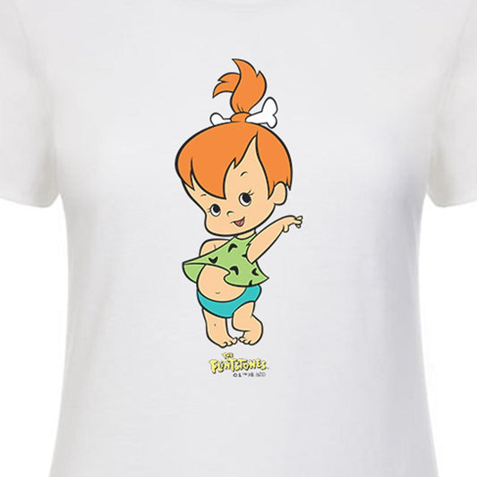 The Flintstones Pebbles Women's Short Sleeve T-Shirt-1