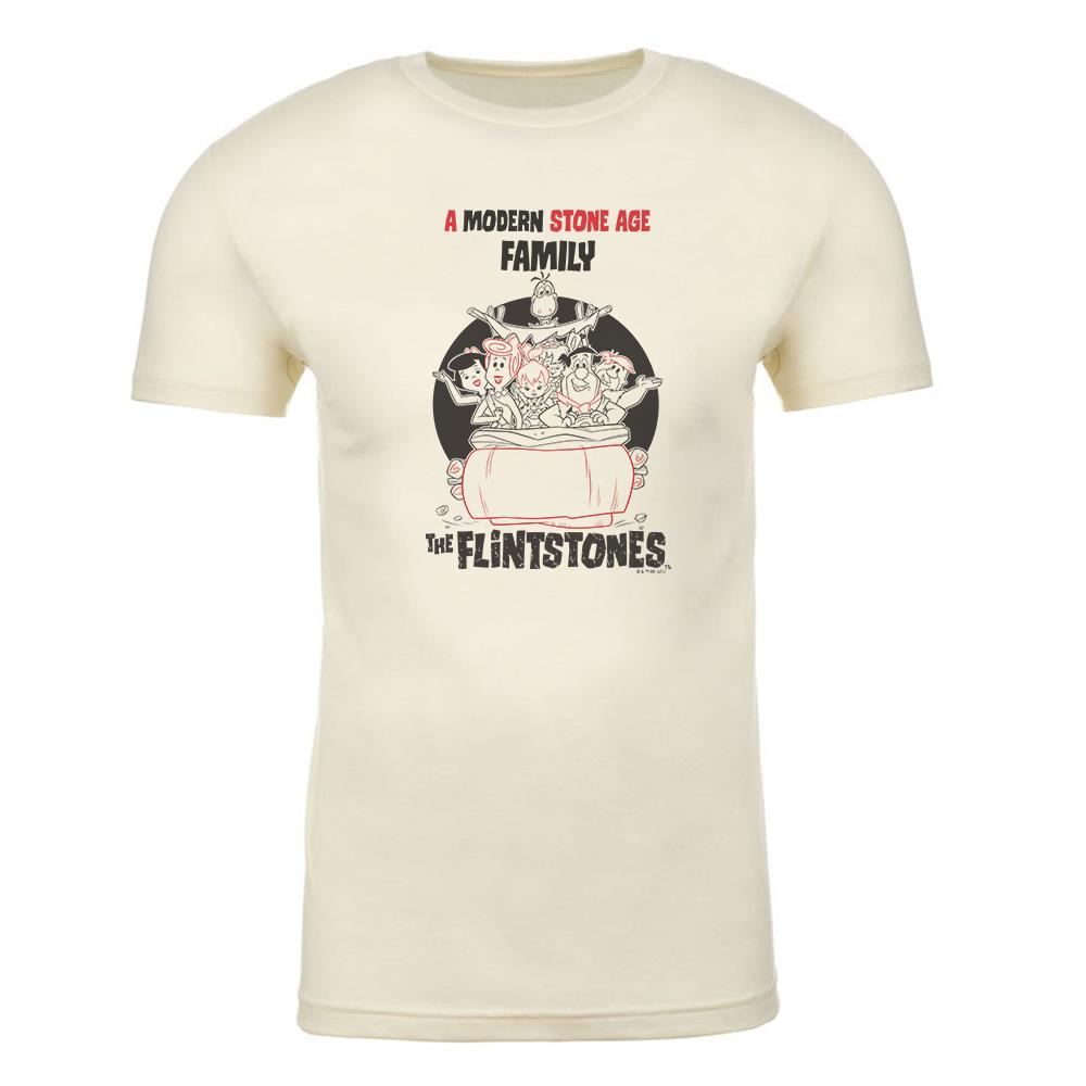 The Flintstones Stone Age Family Adult Short Sleeve T-Shirt