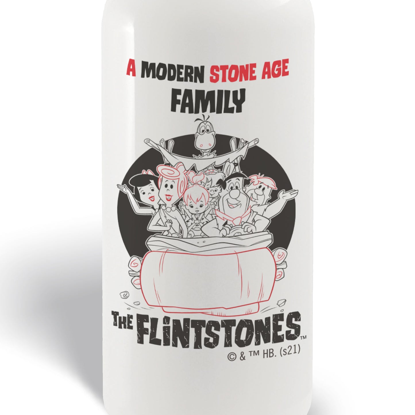 The Flintstones Stone Age Family 20 oz Screw Top Water Bottle with Straw