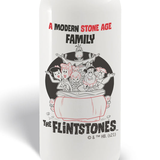 The Flintstones Stone Age Family 20 oz Screw Top Water Bottle with Straw-1