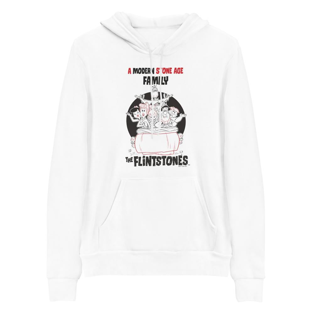 The Flintstones Stone Age Family Adult Fleece Hooded Sweatshirt