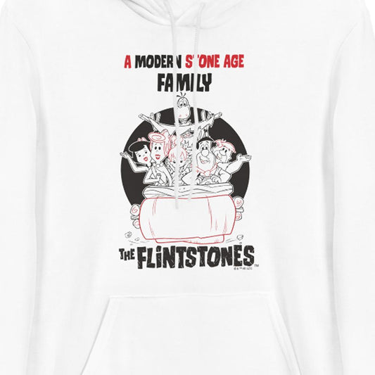 The Flintstones Stone Age Family Adult Fleece Hooded Sweatshirt-1