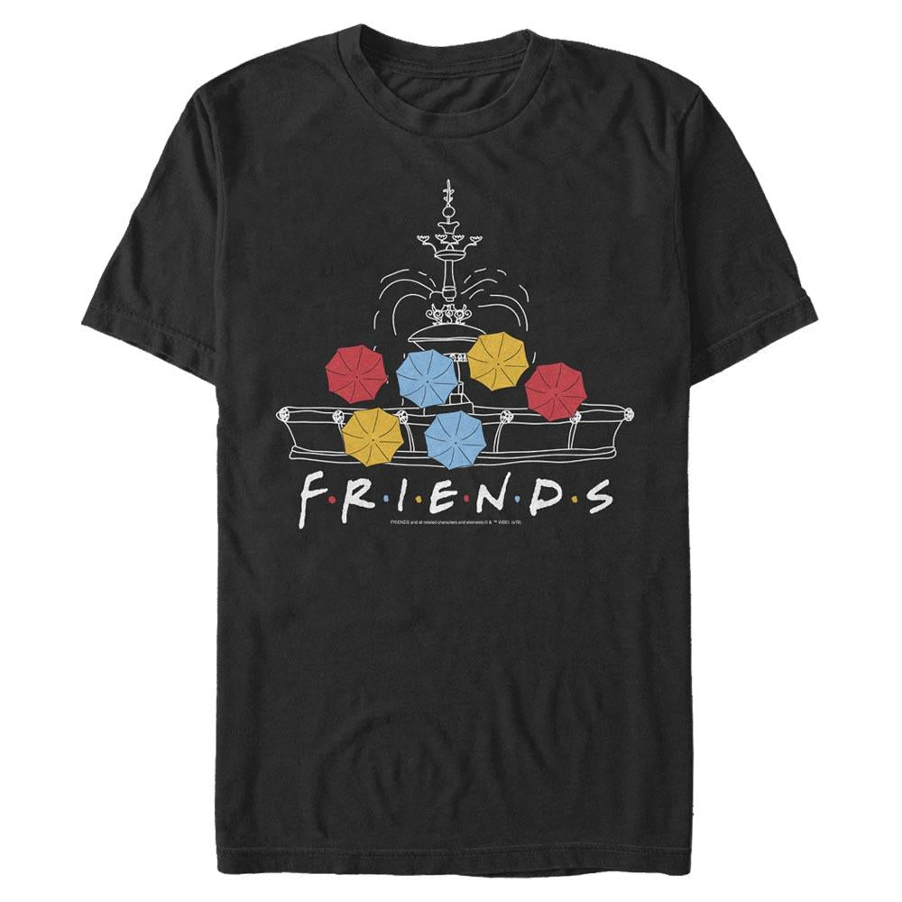 Friends Fountain Umbrellas Short Sleeve T-Shirt