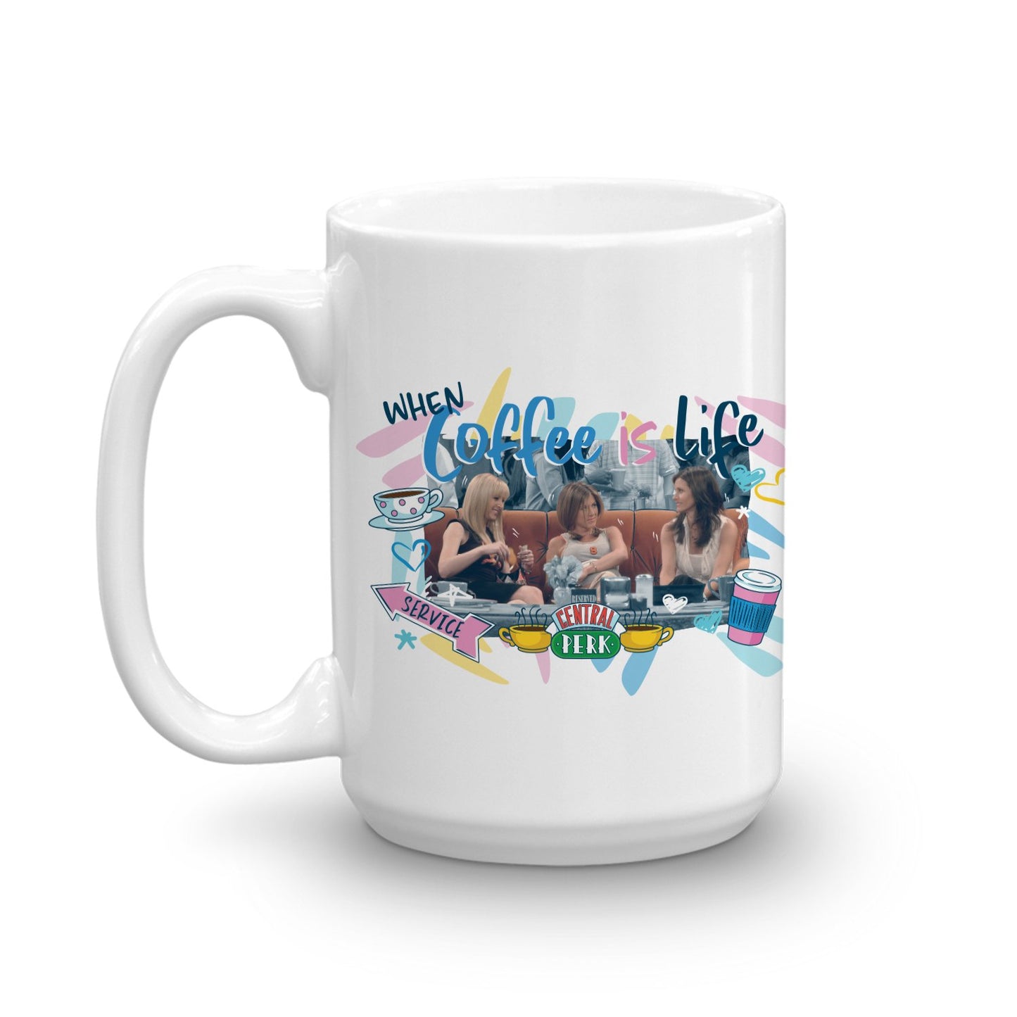 Friends Coffee is Life White Mug