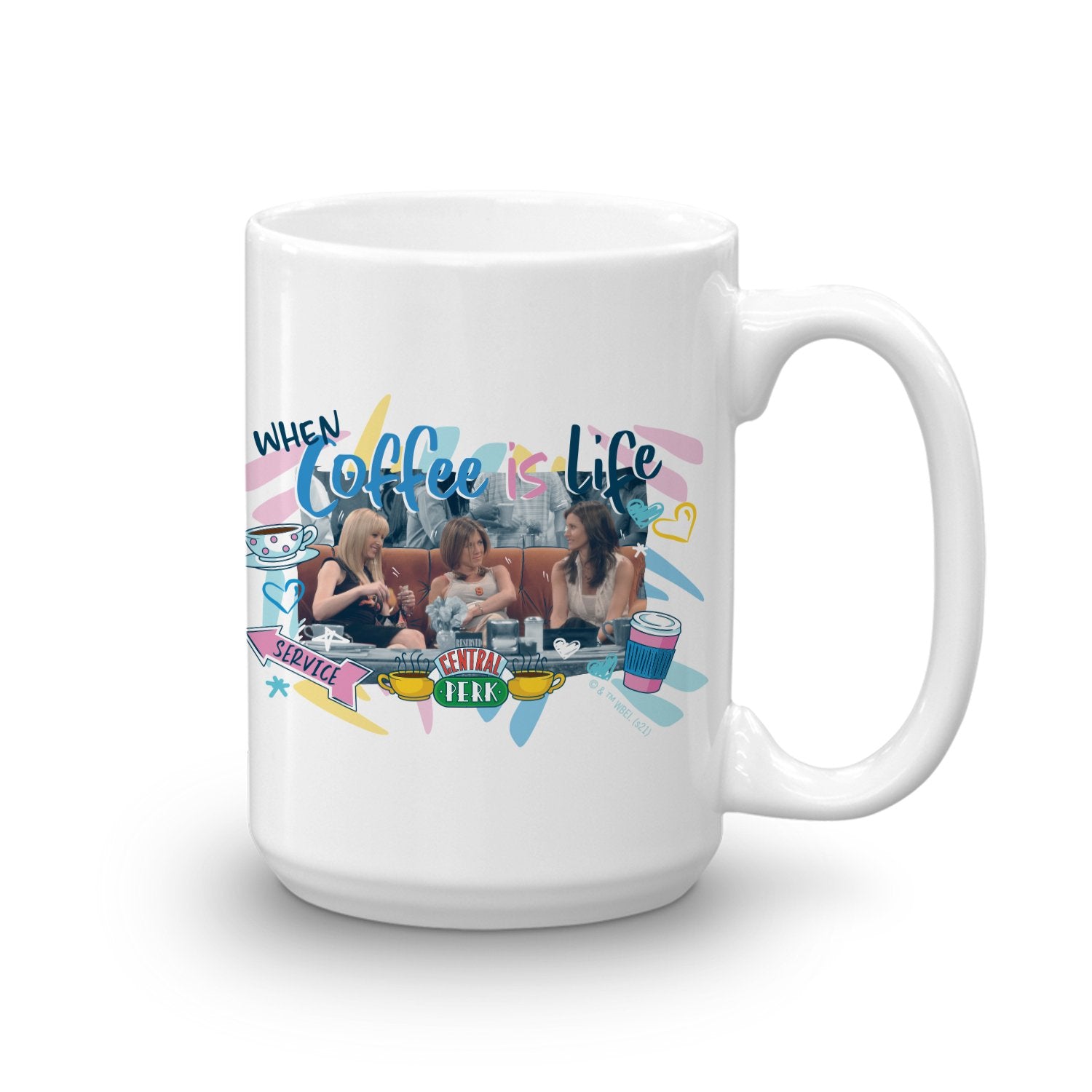 Friends Coffee is Life White Mug