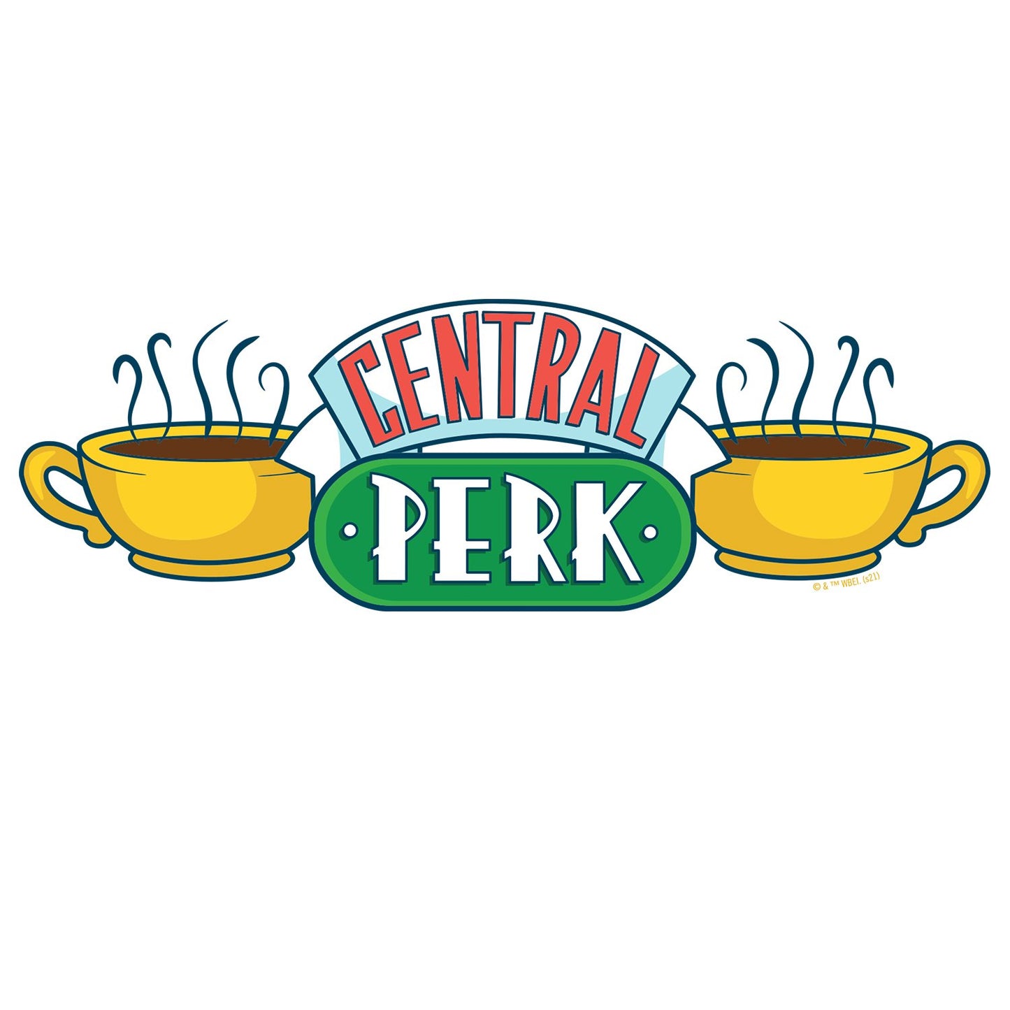 Friends Central Perk Adult Fleece Hooded Sweatshirt
