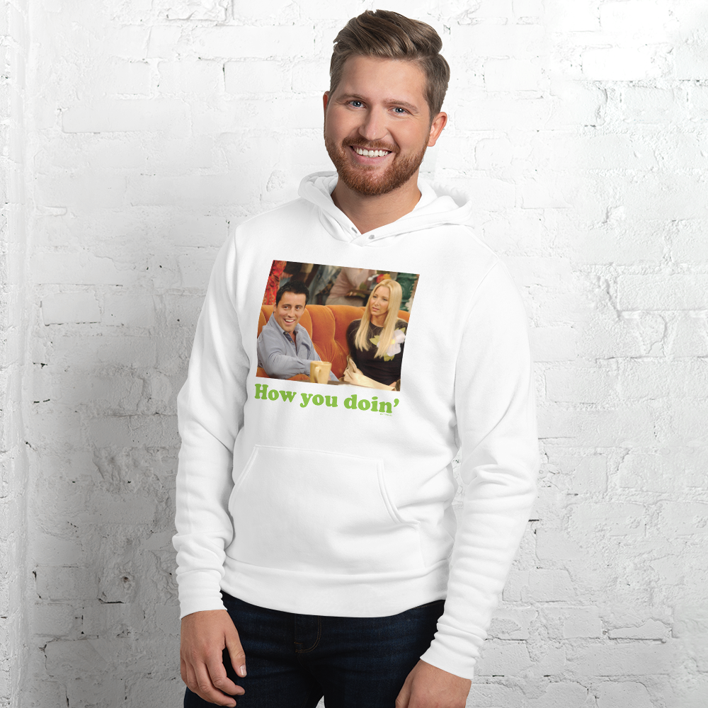 Friends How You Doin' Adult Fleece Hooded Sweatshirt