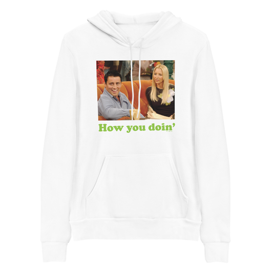 Friends How You Doin' Adult Fleece Hooded Sweatshirt-0