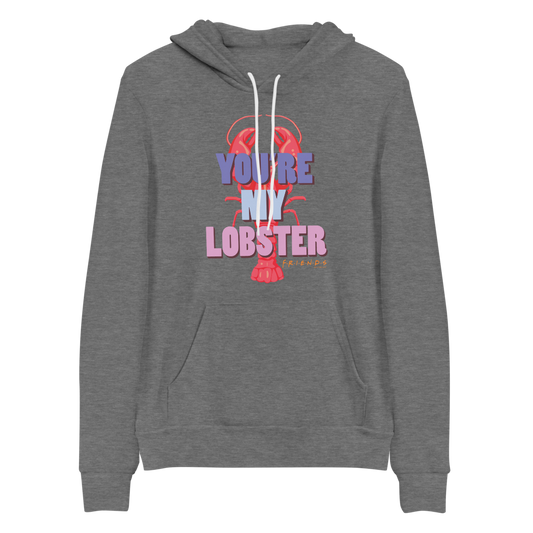 Friends You're My Lobster Adult Fleece Hooded Sweatshirt-2