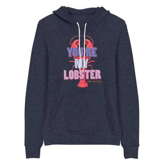 Friends You're My Lobster Adult Fleece Hooded Sweatshirt-3