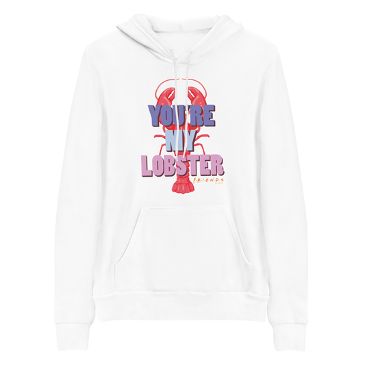 Friends You're My Lobster Adult Fleece Hooded Sweatshirt-4