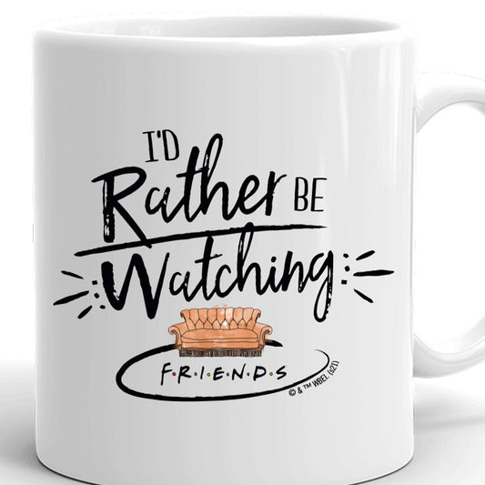 Friends I'd Rather Be Watching Friends White Mug-5