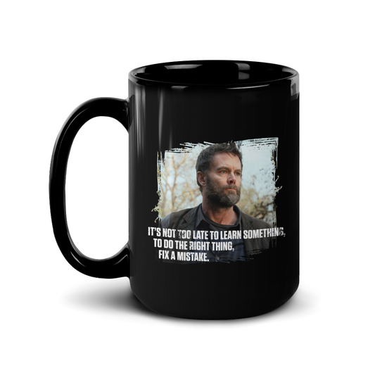 Fear The Walking Dead John Not Too Late Black Mug-0