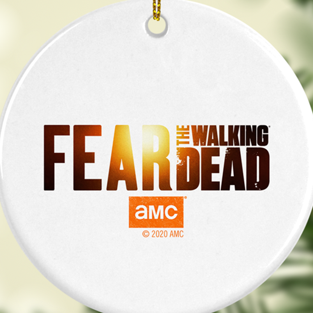 Fear The Walking Dead Season 6 Art Logo Double-Sided Ornament