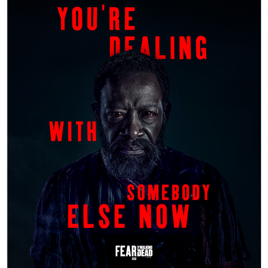 Fear The Walking Dead Season 6 Morgan Quote Sherpa Blanket-1