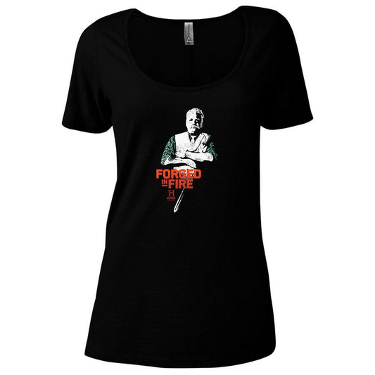 HISTORY Forged In Fire Series David Women's Relaxed Scoop Neck T-Shirt