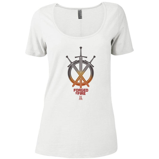 HISTORY Forged In Fire Series Swords Women's Relaxed Scoop Neck T-Shirt