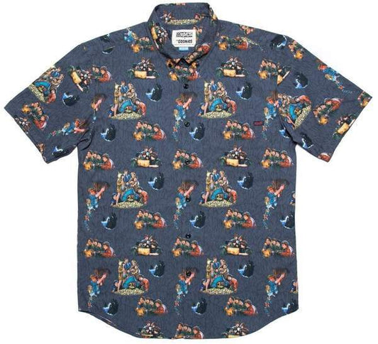 The Goonies Montage Button Down Shirt-0