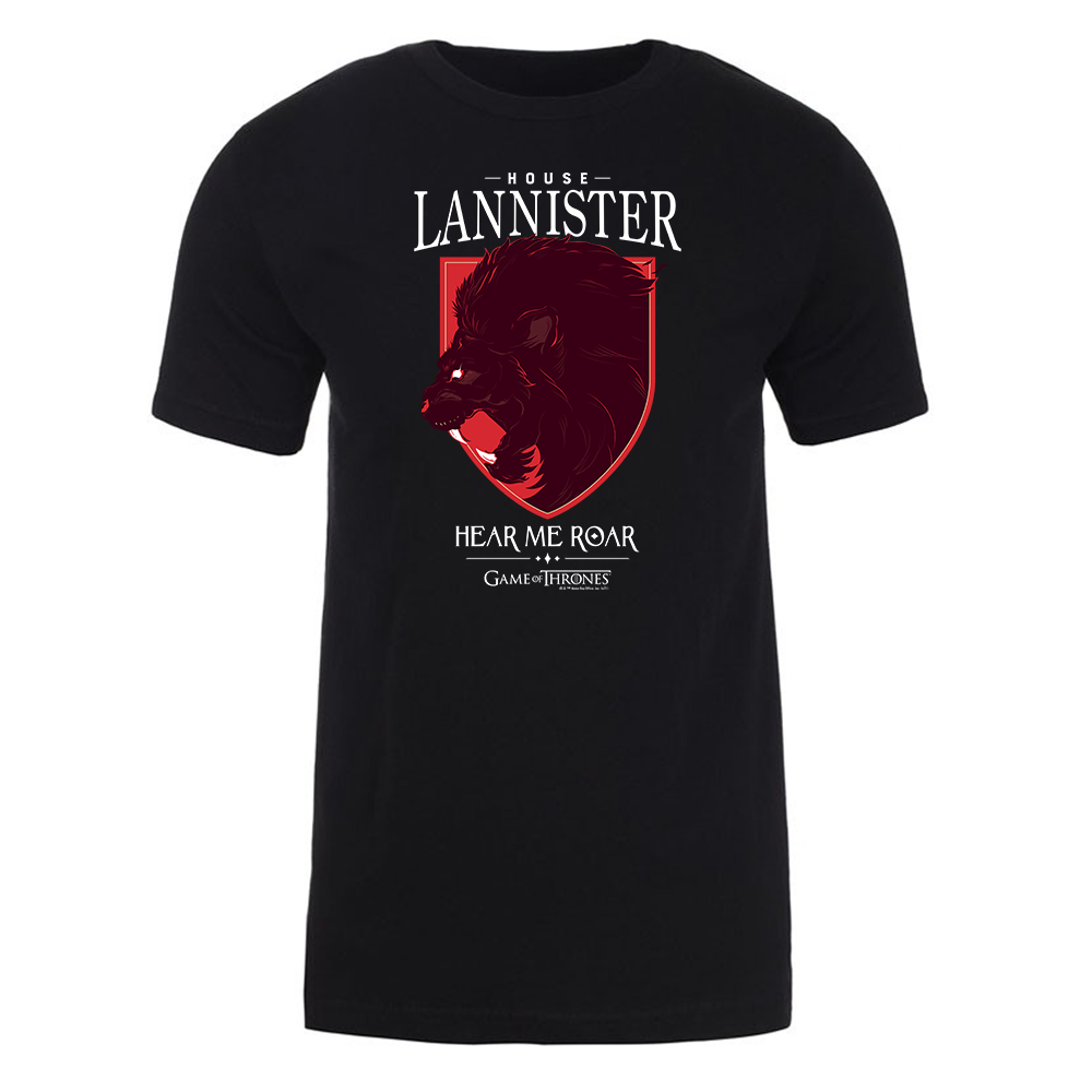 Game of Thrones House Lannister Adult Short Sleeve T-Shirt