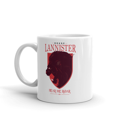 Game of Thrones House Lannister White Mug-0