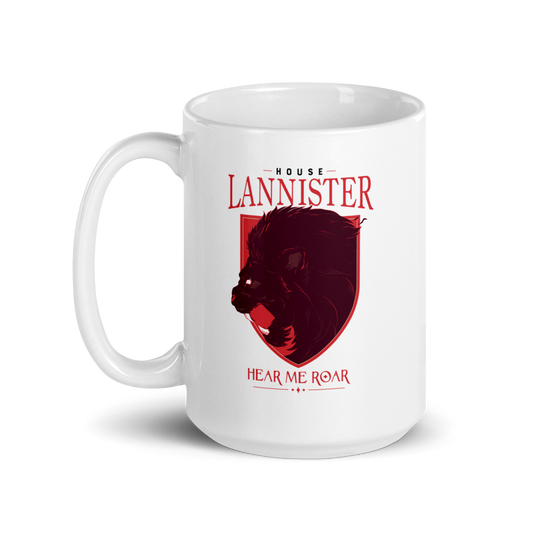 Game of Thrones House Lannister White Mug-3