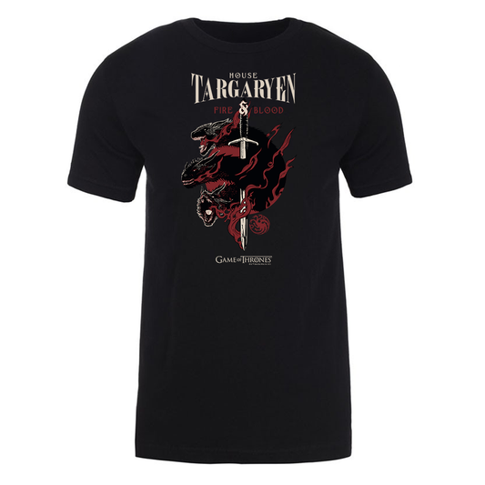 Game of Thrones House Targaryen Adult Short Sleeve T-Shirt-2