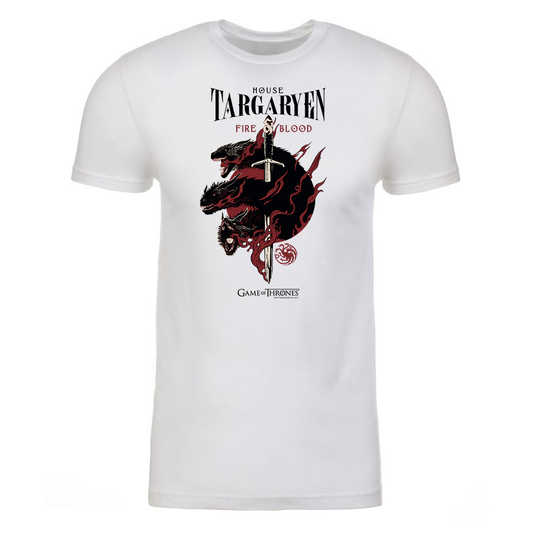 Game of Thrones House Targaryen Adult Short Sleeve T-Shirt-1