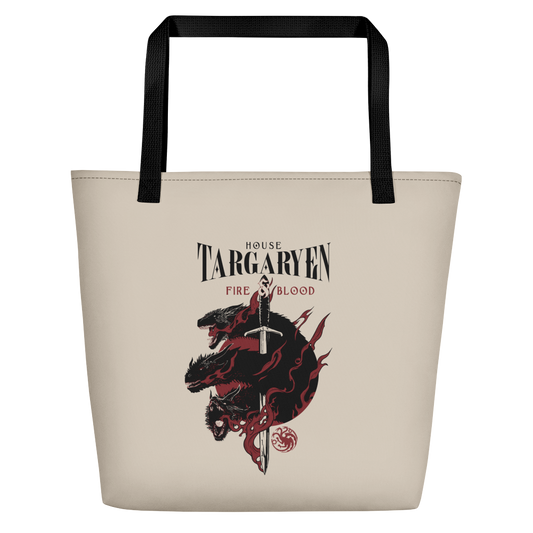 Game of Thrones House Targaryen Beach Bag-0