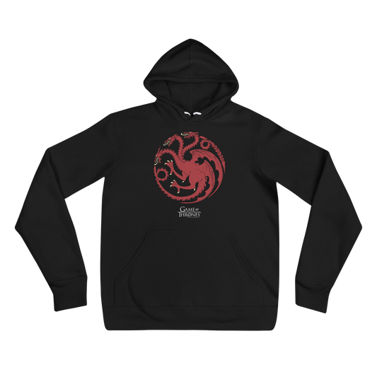 Game of Thrones House Targaryen Sigil Adult Fleece Hooded Sweatshirt-0