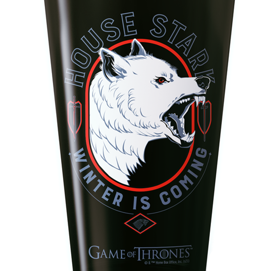 Game of Thrones House Stark Winter Is Coming 17 oz Pint Glass-1