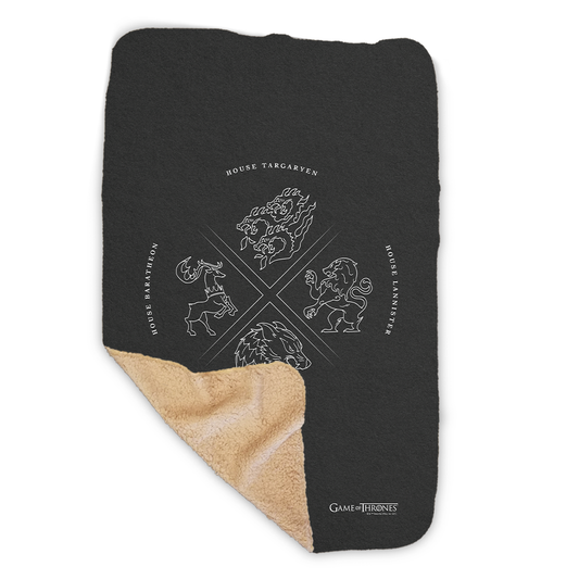 Game of Thrones House Symbol Sherpa Blanket-1