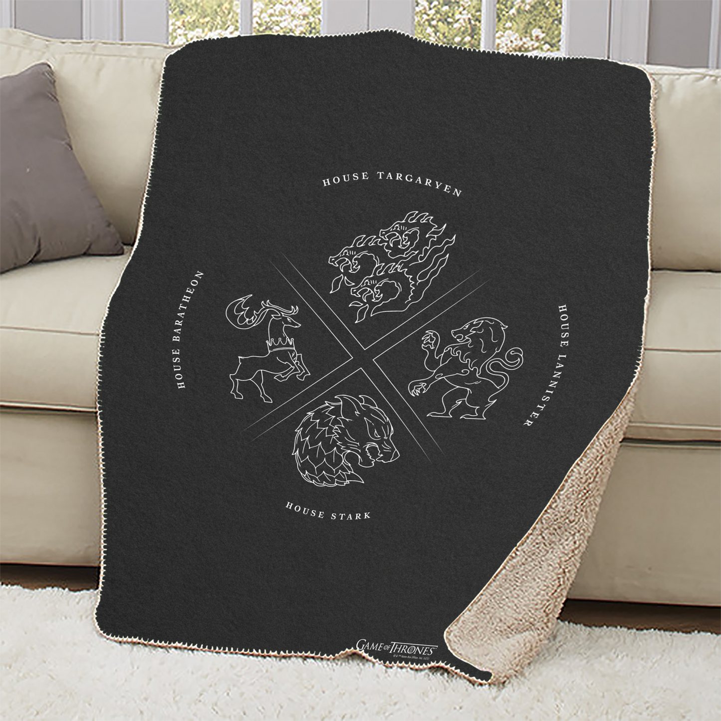 Game of Thrones House Symbol Sherpa Blanket