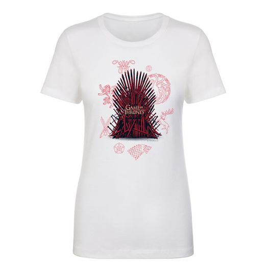 Game of Thrones Iron Throne Women's Short Sleeve T-Shirt-0