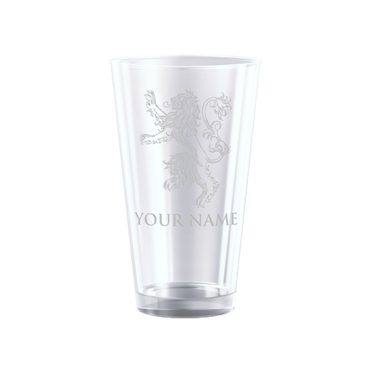 Game of Thrones Lannister Personalized Laser Engraved Pint Glass-0