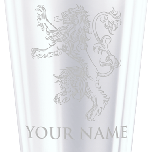 Game of Thrones Lannister Personalized Laser Engraved Pint Glass-1