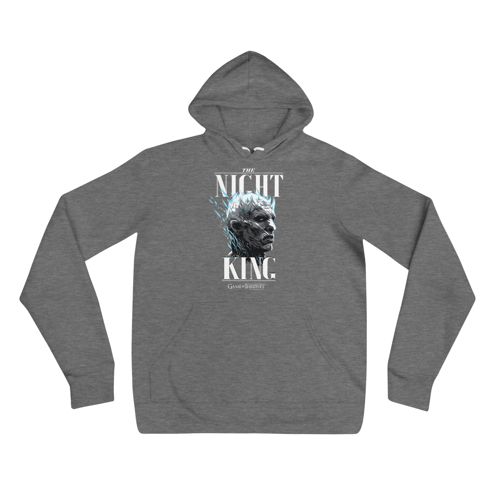 Game of Thrones The Night King Adult Fleece Hooded Sweatshirt Grey