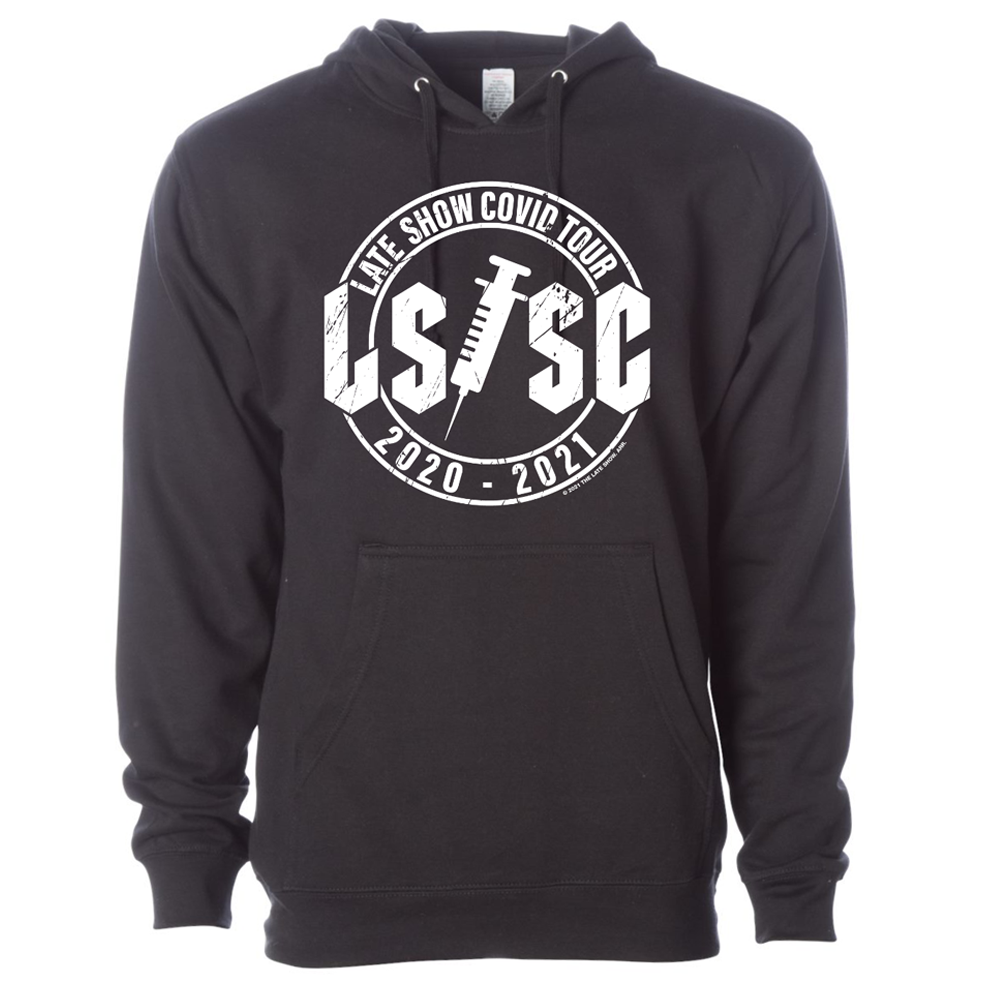 The Late Show with Stephen Colbert Covid Tour Hooded Sweatshirt | Official CBS Entertainment Store