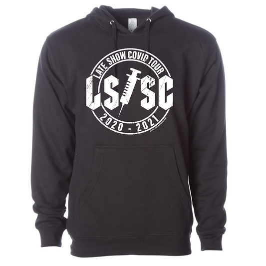 The Late Show with Stephen Colbert Covid Tour Hooded Sweatshirt | Official CBS Entertainment Store-0