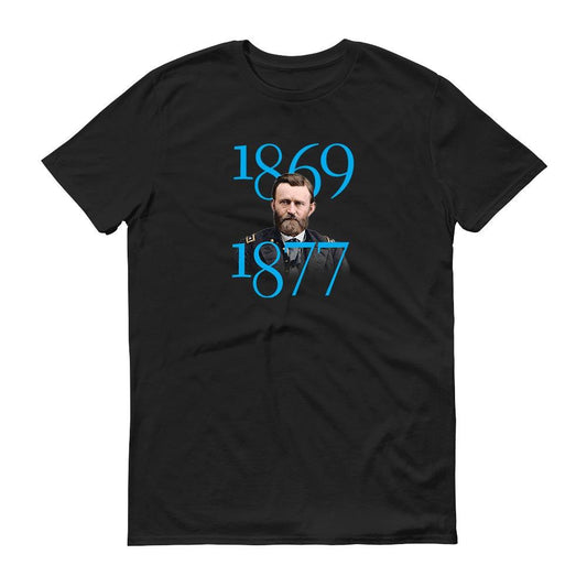 Ulysses S. Grant Fondness For War Quote and Portrait Adult Short Sleeve T-Shirt