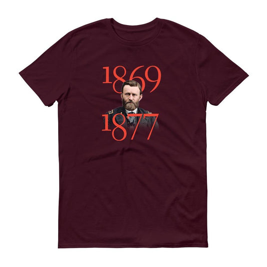 Ulysses S. Grant Two Commanders Quote and Portrait Adult Short Sleeve T-Shirt