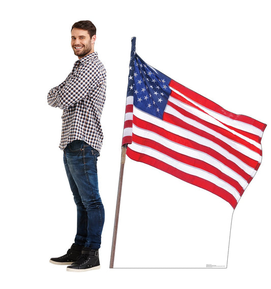 HISTORY American Flag Standee-1