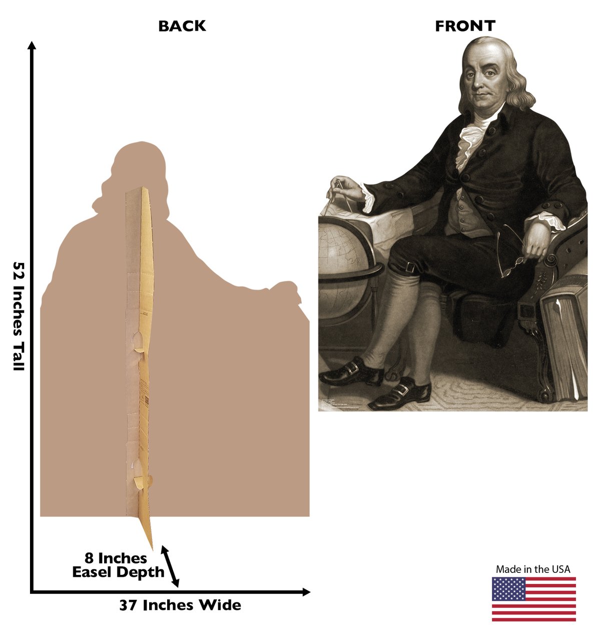 HISTORY Benjamin Franklin Standee