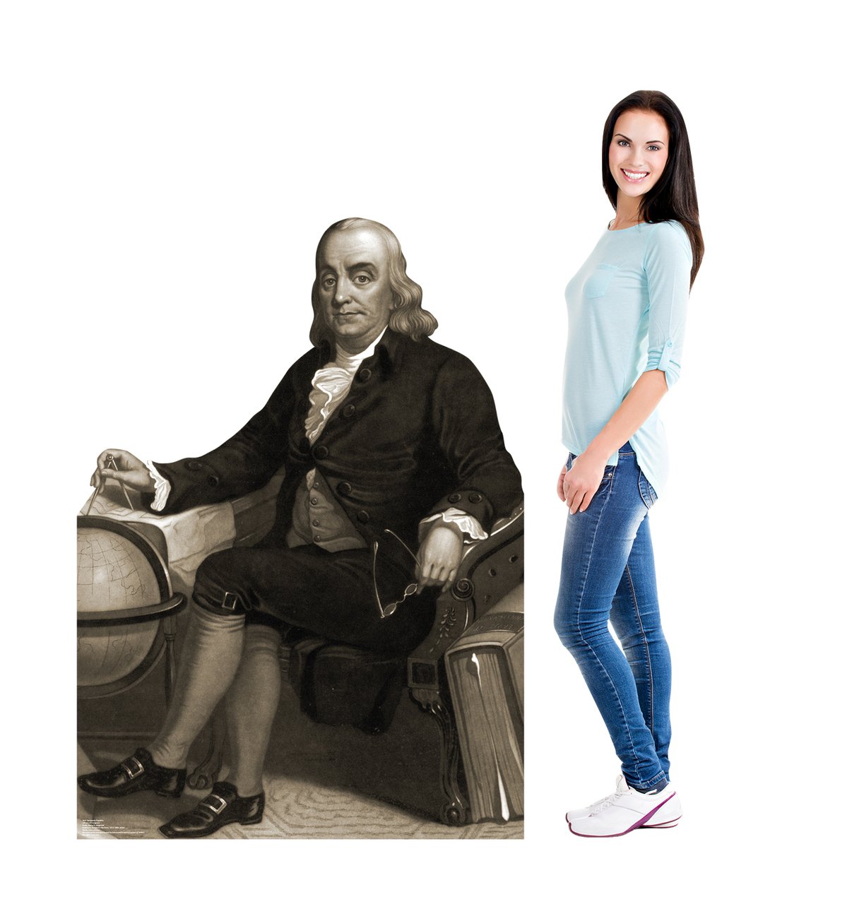 HISTORY Benjamin Franklin Standee