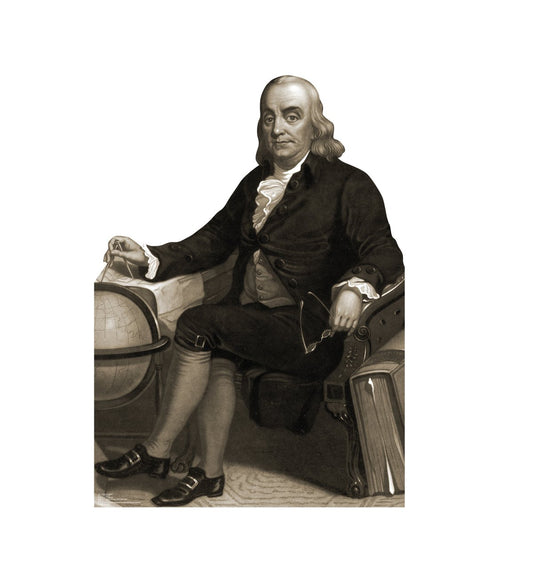 HISTORY Benjamin Franklin Standee-0