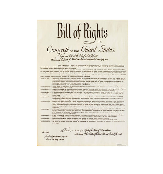 HISTORY Bill Of Rights Standee-0